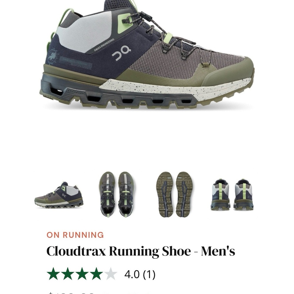On Running Men's Boot - Olive, Gray, Black